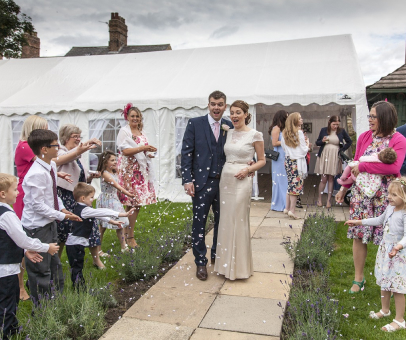 John and Anna&rsquo;s  marquee garden wedding